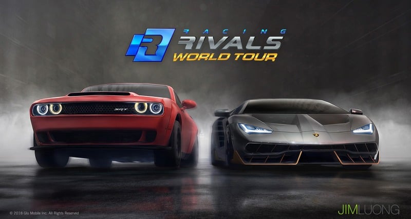 Racing Rivals World Tour — loading-screen artwork