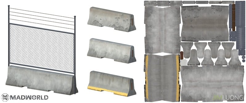 MadWorld — concrete texture and UV unwrap