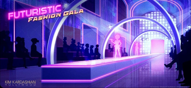 Kim Kardashian: Hollywood — Futuristic Fashion Gala background