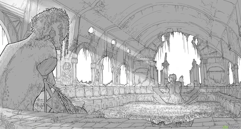 Imagined spaces — Environment sketches