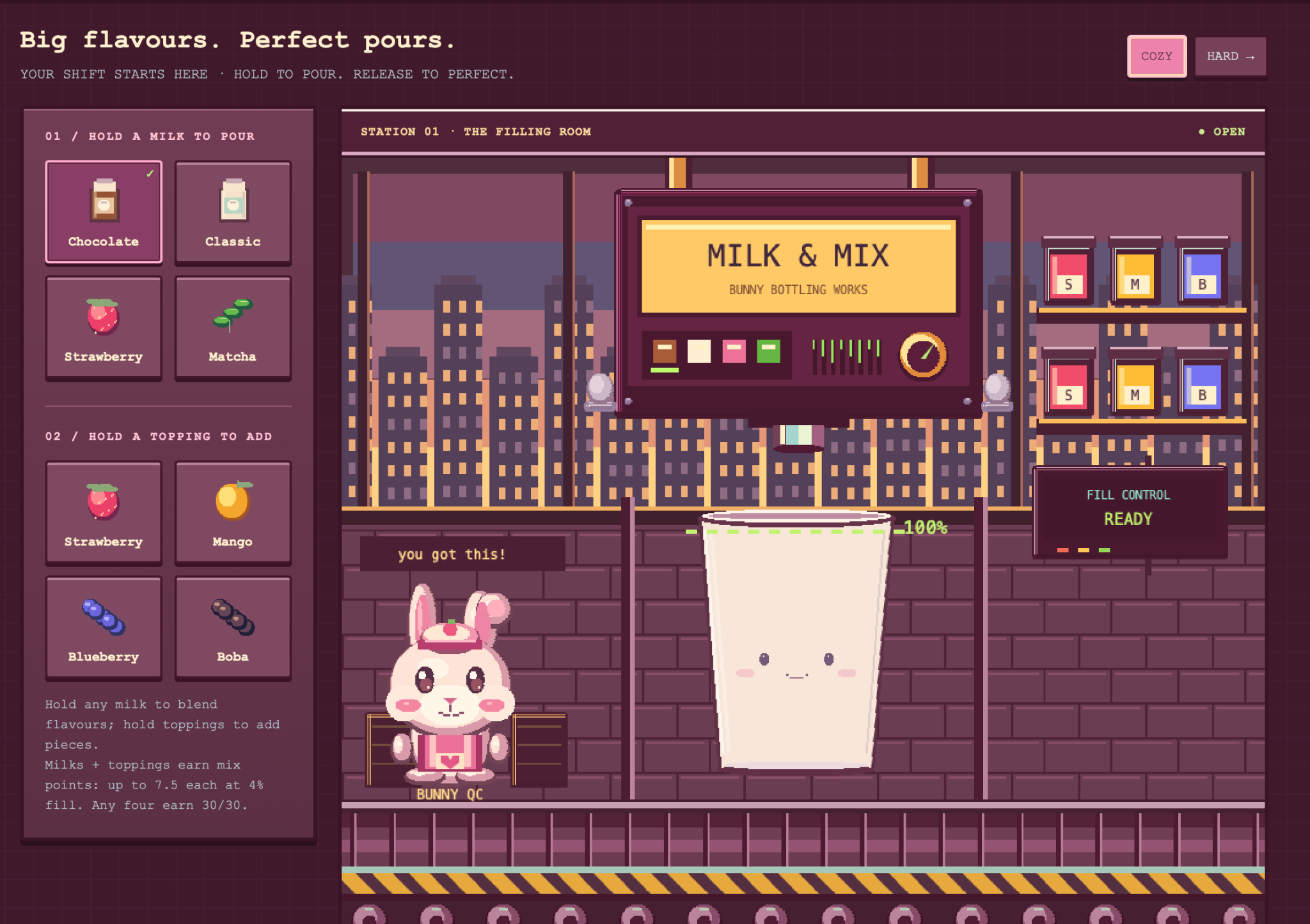 Milk & Mix · Original pixel factory