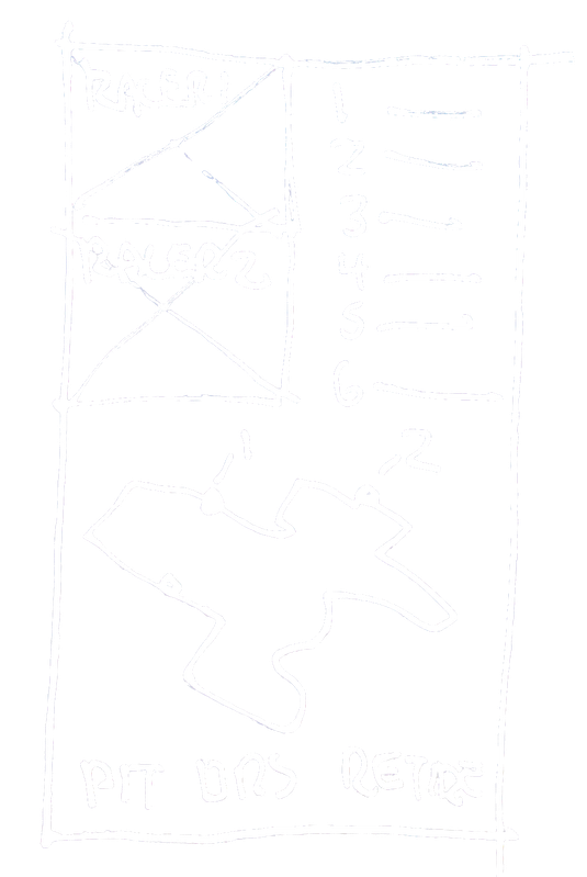 Leaderboard and race-view sketch